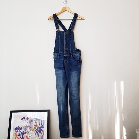 Tinseltown Pants - Denim Jean Overalls Jumpsuit XS